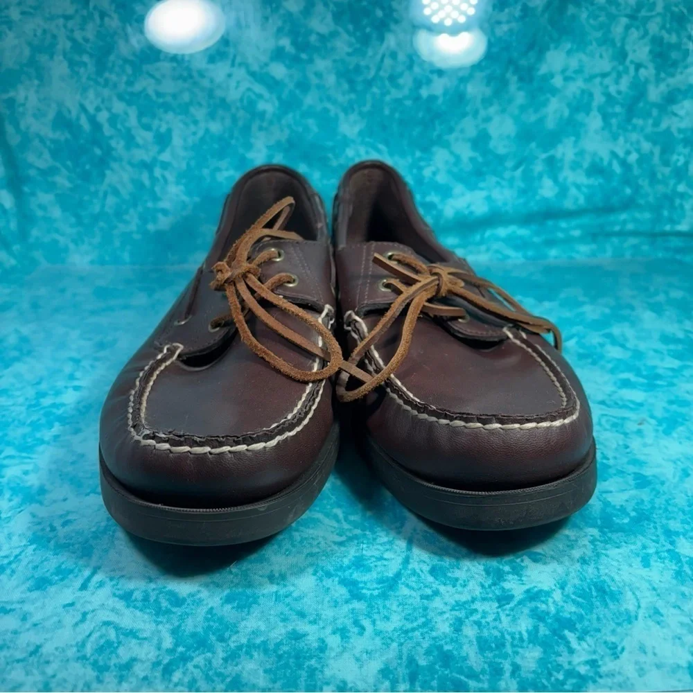 Polo Sport Ralph Lauren Men’s Brown Low Top Casual Leather Boat Shoes Size 11